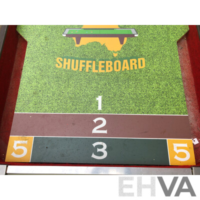 Australian Shuffleboad Game Table with Mobile Base