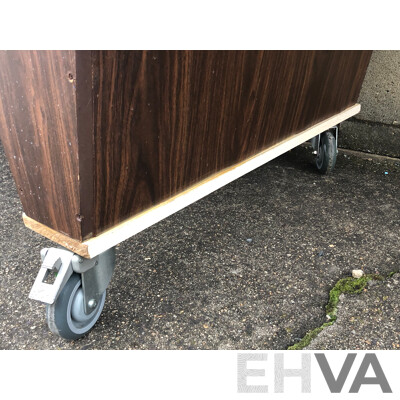 Australian Shuffleboad Game Table with Mobile Base