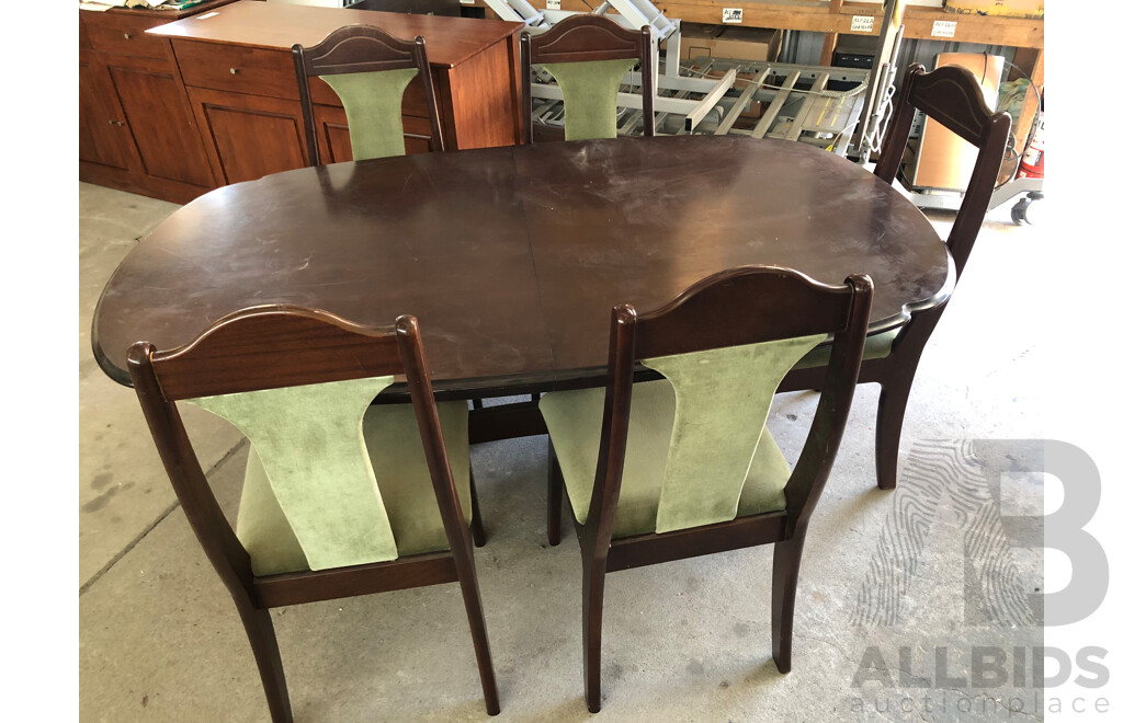 Extension Dining Table and Five Chairs