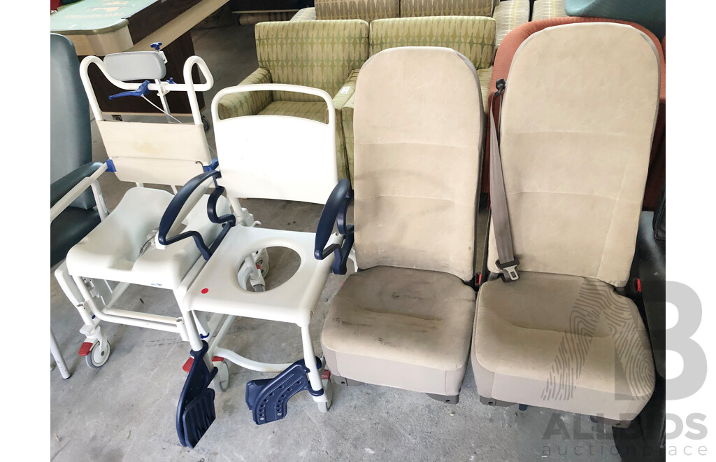 Manual and Electric Recliners, Vehicle Chairs, Therapy and Shower Chairs - Lot of 10