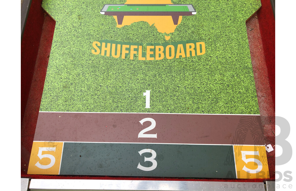 Australian Shuffleboad Game Table with Mobile Base