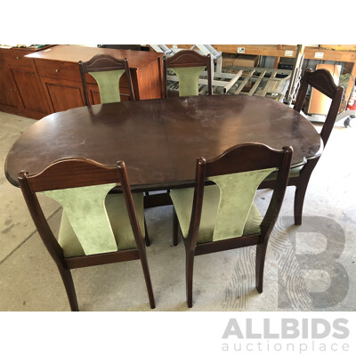 Extension Dining Table and Five Chairs