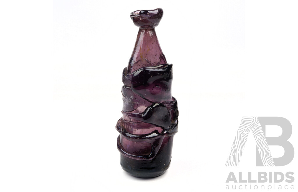 Retro Hand Blown Australian Studio Art Glass Vase by Stephen Skillitzi, the Father of Studio Hot Glass,