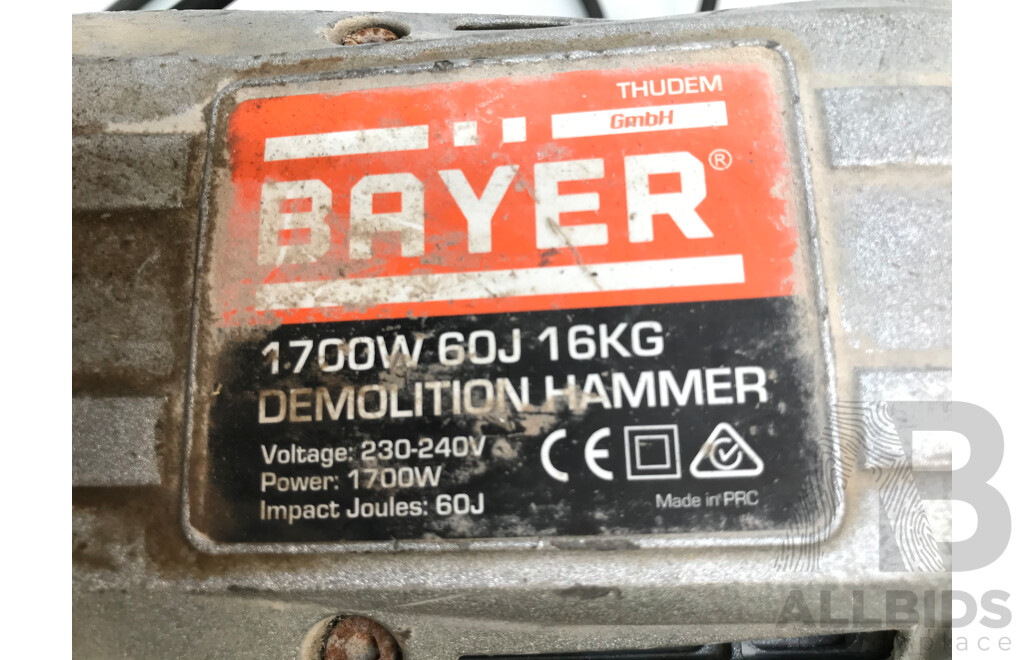 Bayer 1700W Electric 16kg Demolition Hammer