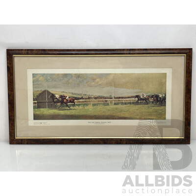 The AJC Spring Stakes 1922 Print by Martin Stainforth