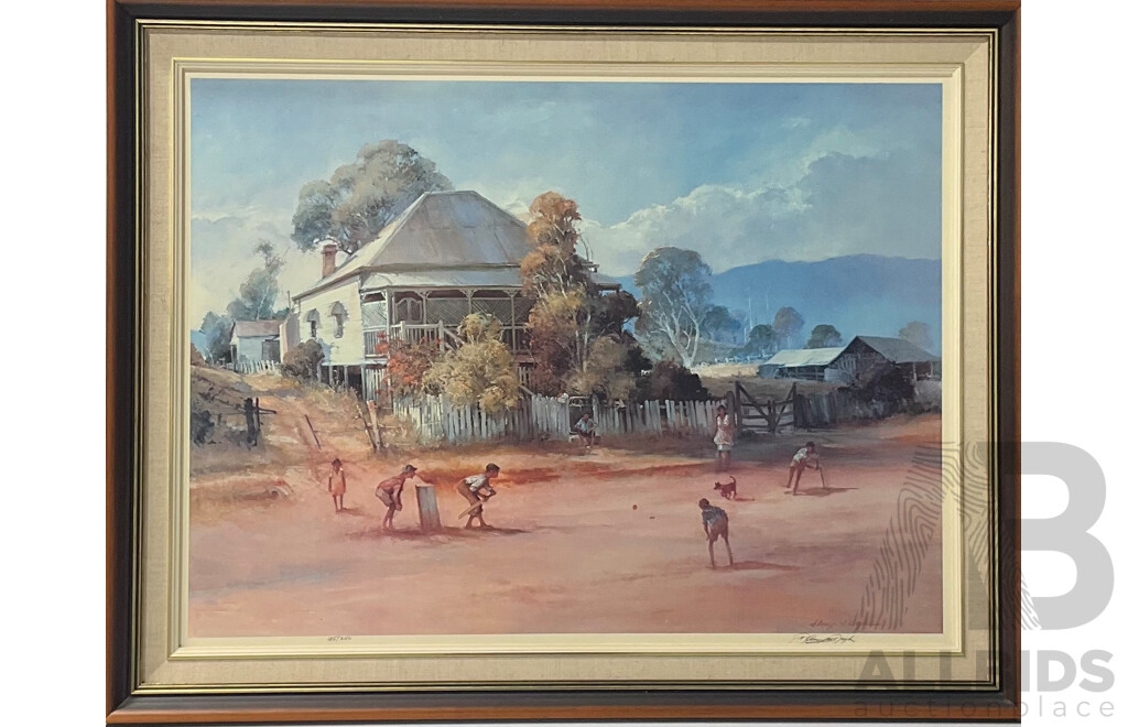 Limited Edition D'Arcy Doyle Offset Print, 'The Cricket Match'