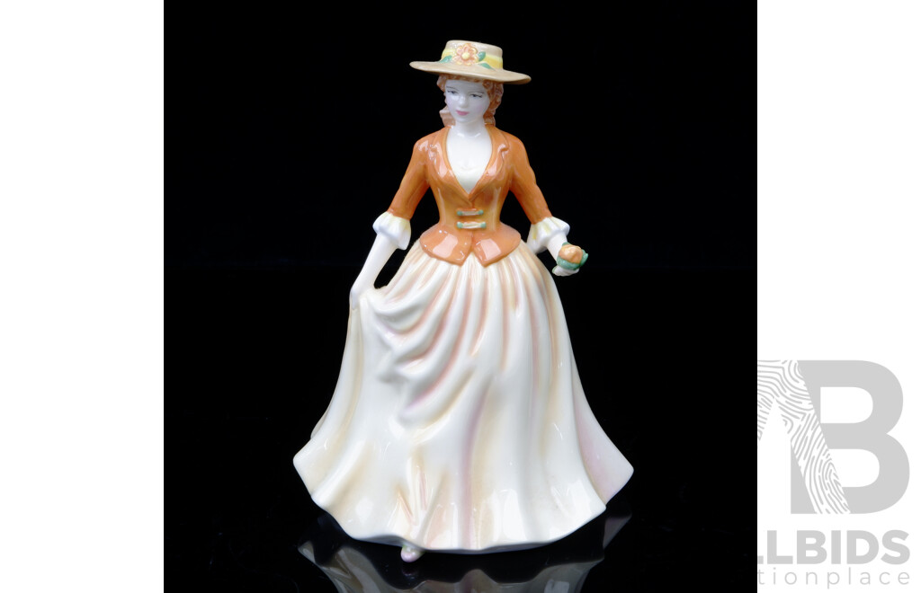Royal Doulton International Collectors Club Exclusive Porcelain Figure, Autumn Stroll, HN 4588, by Nada M Pedly