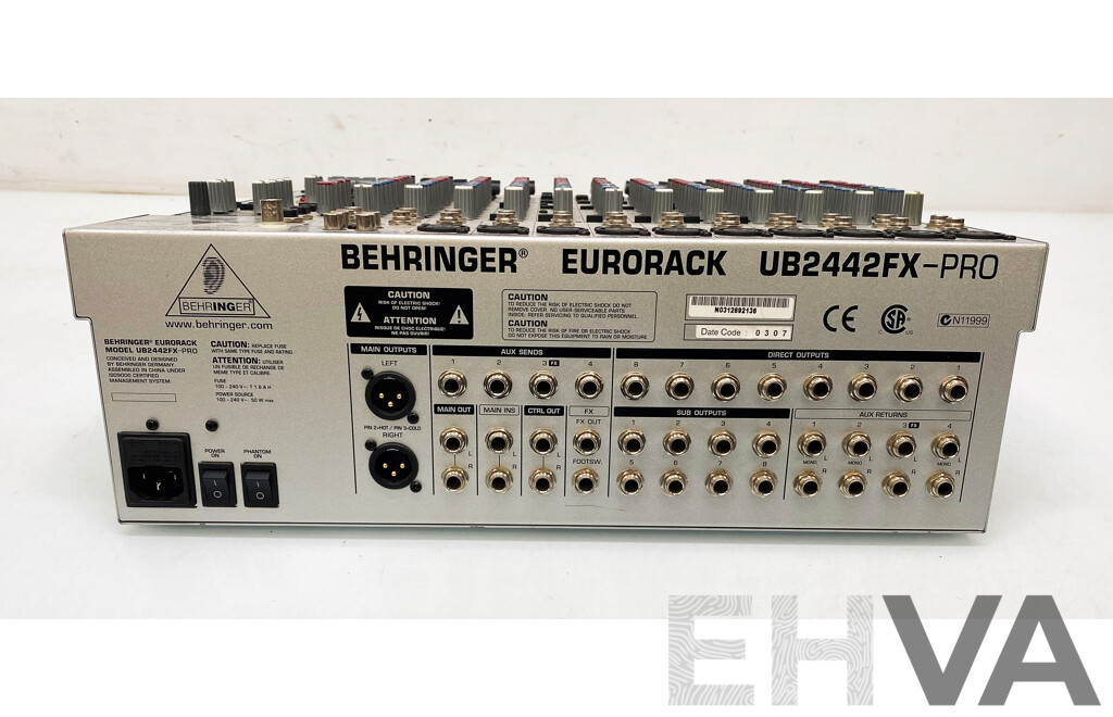 配信機器・PA機器・レコーディング機器 BEHRINGER EURORACK UB2442FX-PRO Behringer | Product | UB2442FX-PRO