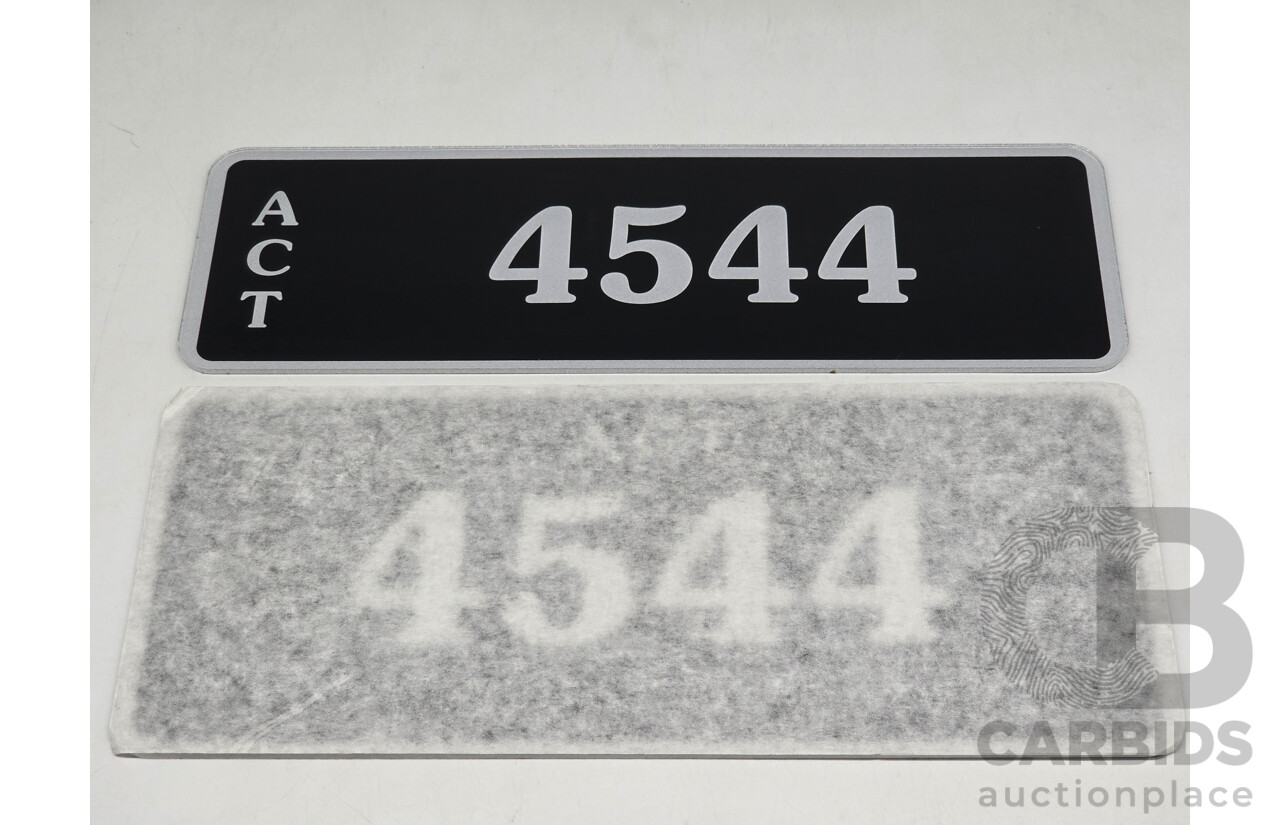 ACT 4-Digit Number Plate - 4544