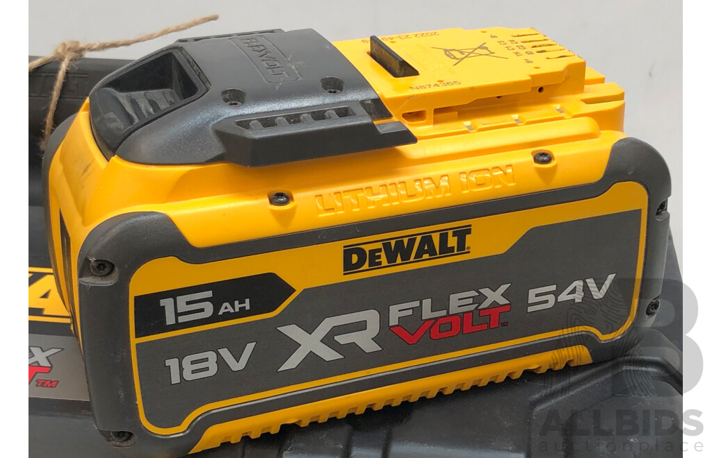 Dewalt DCV586M XR Flex Volt Vacuum with Dewalt 15Ah XR Flex Volt 54V Battery