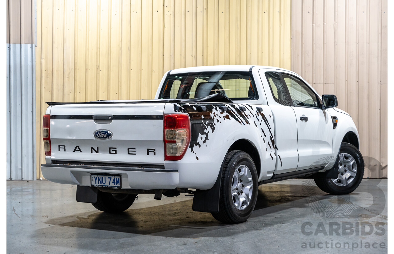 12/2013 Ford Ranger XL 2.2 Hi-Rider PX Super Cab Utility White Turbo Diesel 2.2L