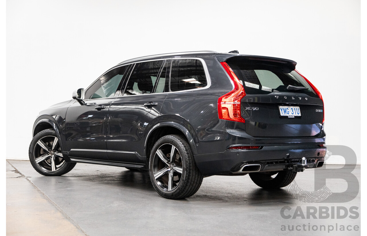 11/2016 Volvo XC90 D5 R-Design (AWD) 256 MY17 4D Wagon Grey Twin Turbo Diesel 2.0L - 7 Seater