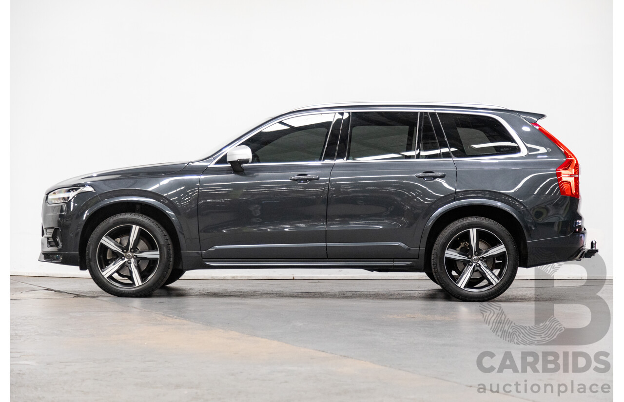 11/2016 Volvo XC90 D5 R-Design (AWD) 256 MY17 4D Wagon Grey Twin Turbo Diesel 2.0L - 7 Seater