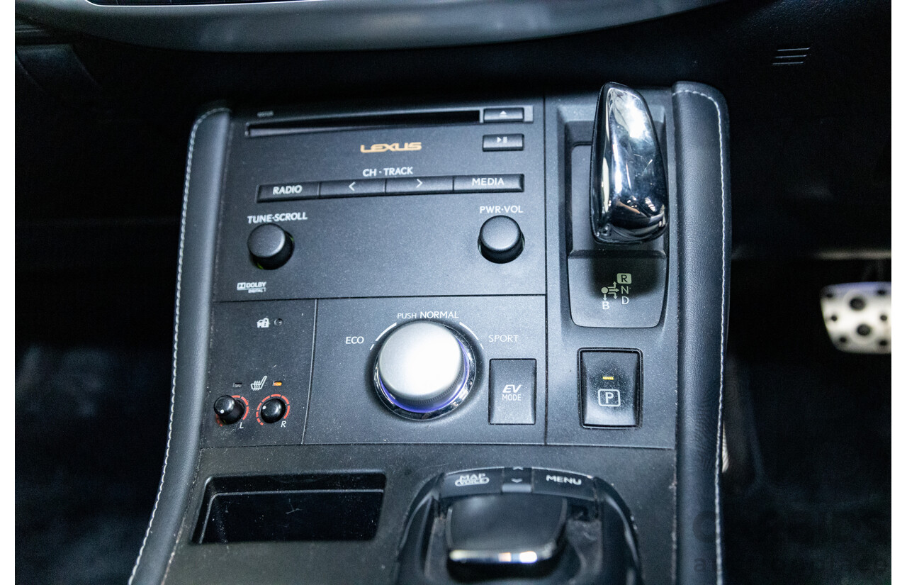 03/2013 Lexus CT 200H Hybrid F-Sport ZWA10R MY13 Upgrade 5D Hatchback Silver 1.8L - Hybrid