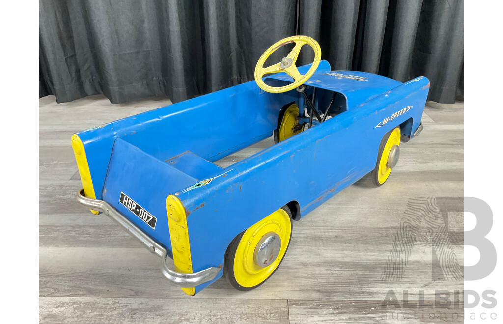 Rare Pilgrim Hi Speed Special Steel Pedal Car, Made in Australia