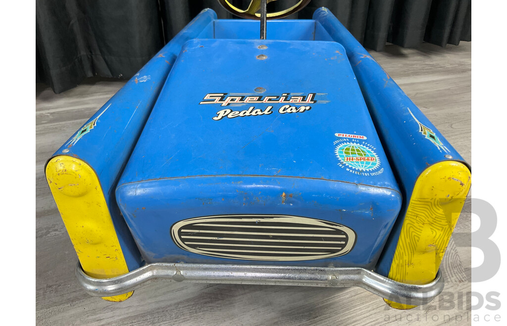 Rare Pilgrim Hi Speed Special Steel Pedal Car, Made in Australia