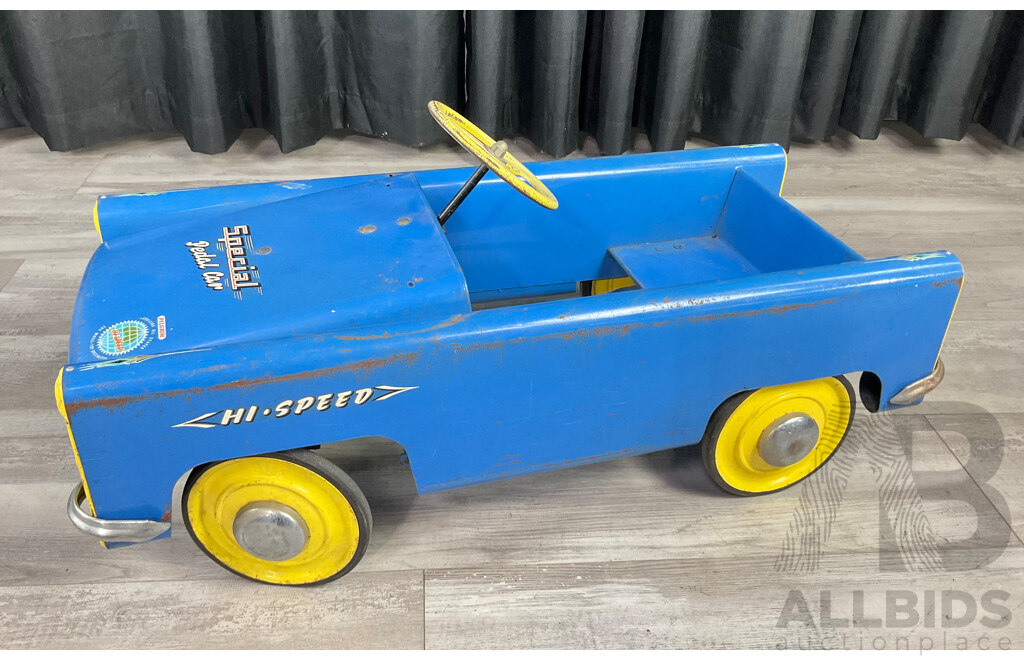 Rare Pilgrim Hi Speed Special Steel Pedal Car, Made in Australia