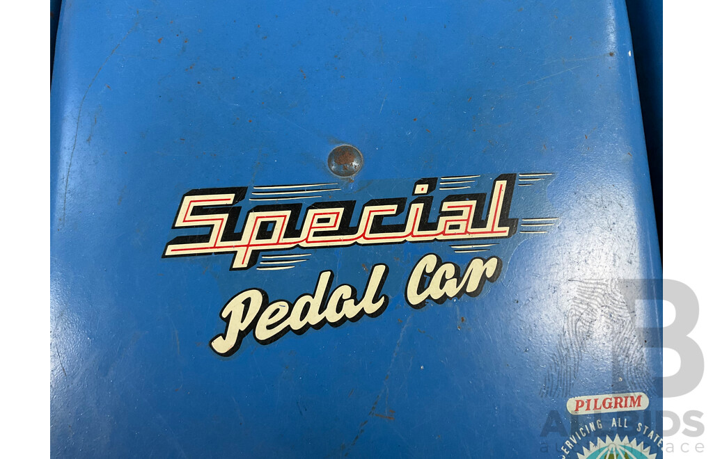 Rare Pilgrim Hi Speed Special Steel Pedal Car, Made in Australia