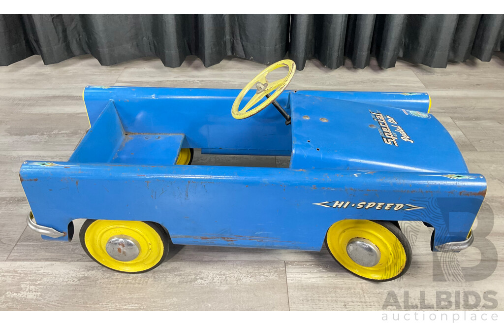 Rare Pilgrim Hi Speed Special Steel Pedal Car, Made in Australia