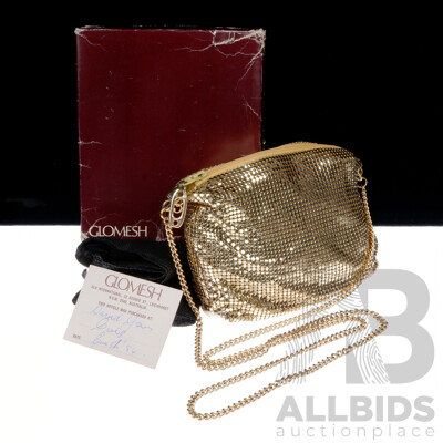 Vintage Glomesh Evening Bag in Original Box with Original David Jones Receipt