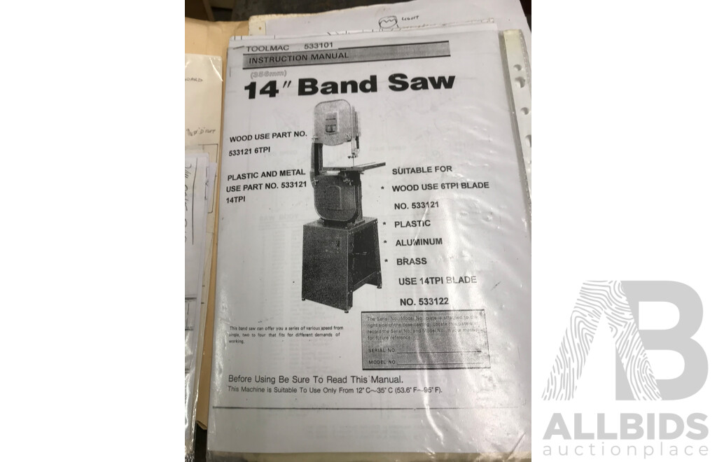 Bakahag Four Speed Band Saw and Accessories