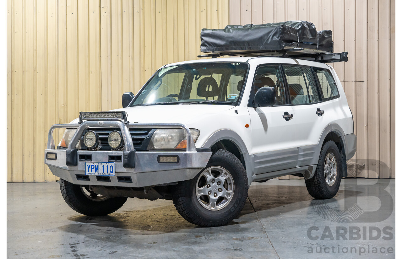 7/2000 Mitsubishi Pajero GLS LWB (4x4) NM 4d Wagon White Turbo Diesel 2.8L - 7 Seater