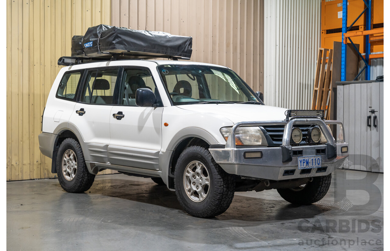 7/2000 Mitsubishi Pajero GLS LWB (4x4) NM 4d Wagon White Turbo Diesel 2.8L - 7 Seater