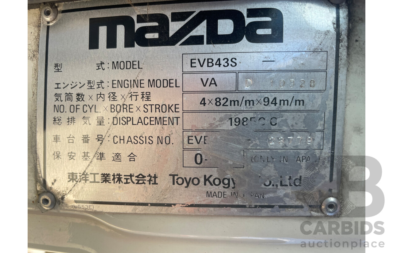 1977 Mazda E2000 Tabletop 2.0L