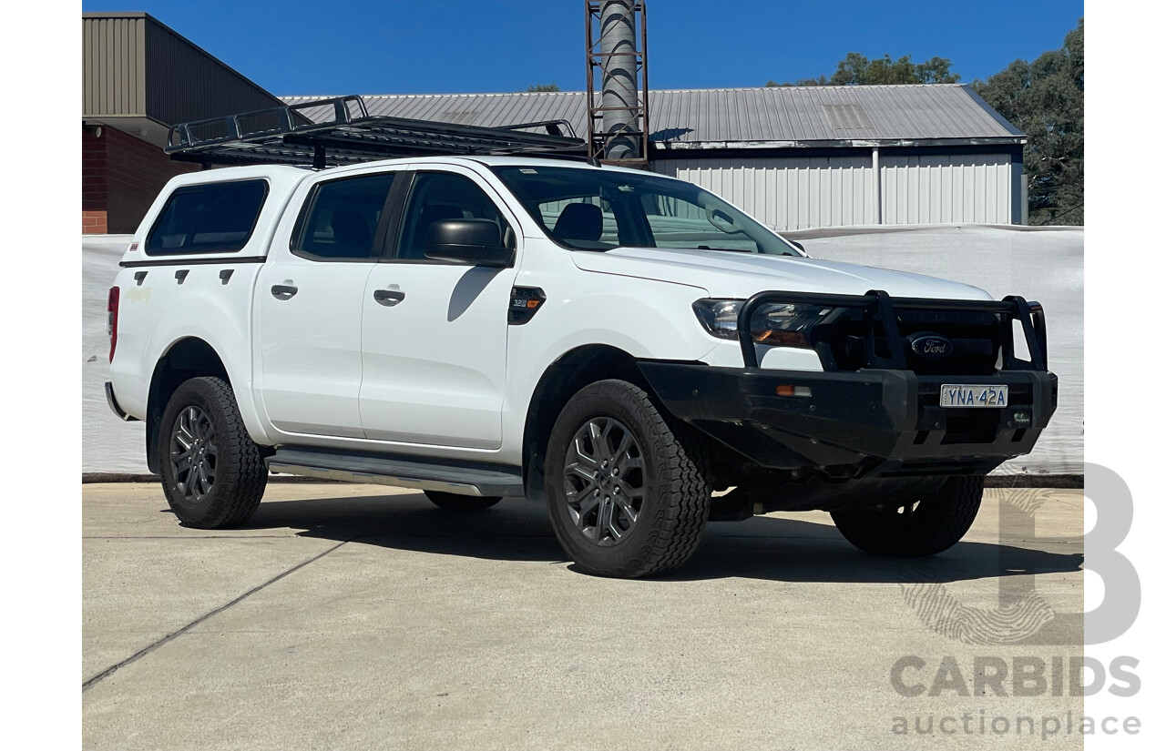 06/2017 Ford Ranger XL 3.2 (4x4) 4x4 PX MKII MY17 Crew Cab Utility White 3.2L