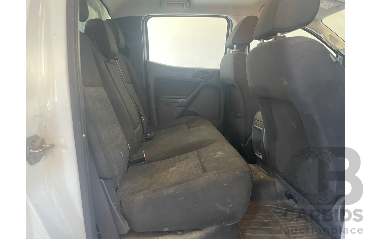 06/2017 Ford Ranger XL 3.2 (4x4) 4x4 PX MKII MY17 Crew Cab Utility White 3.2L