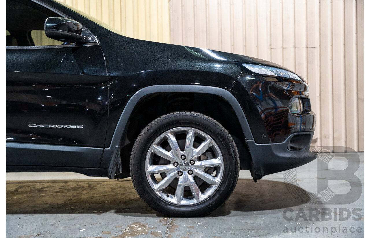 7/2016 Jeep Cherokee Limited (4x4) 4d Wagon Metallic Black Turbo Diesel 2.0L