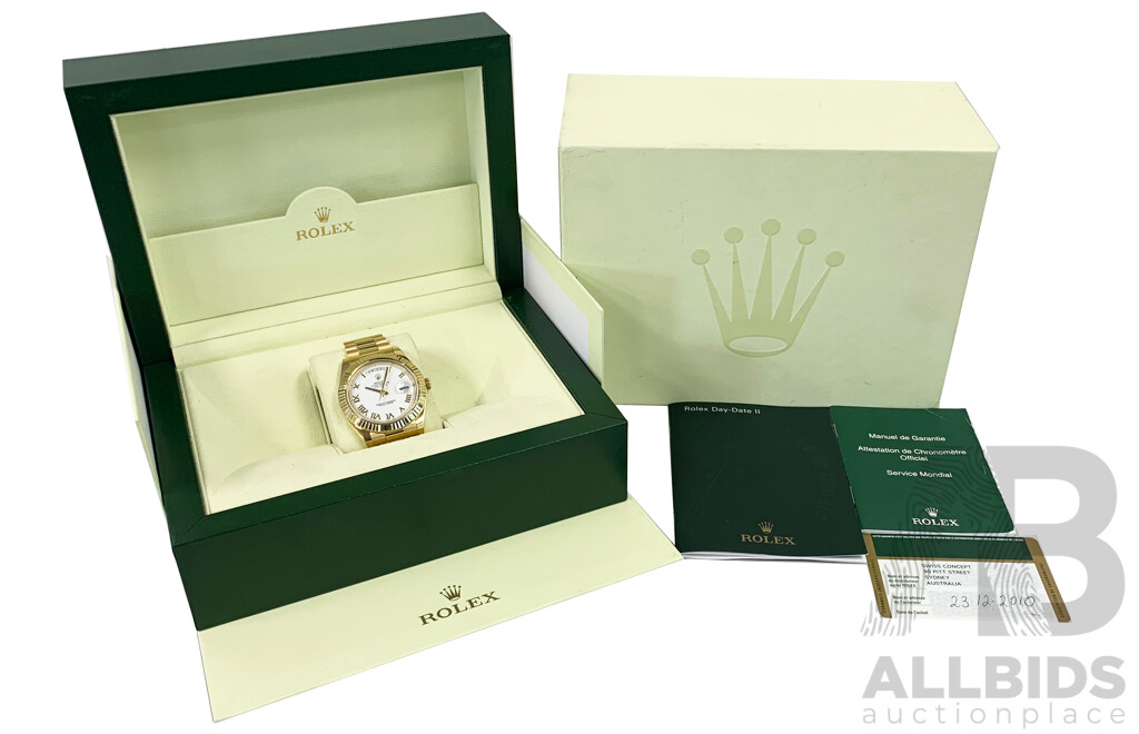 Rolex Model - Day-Date II - PRESIDENTIAL 18K Solid Yellow Gold