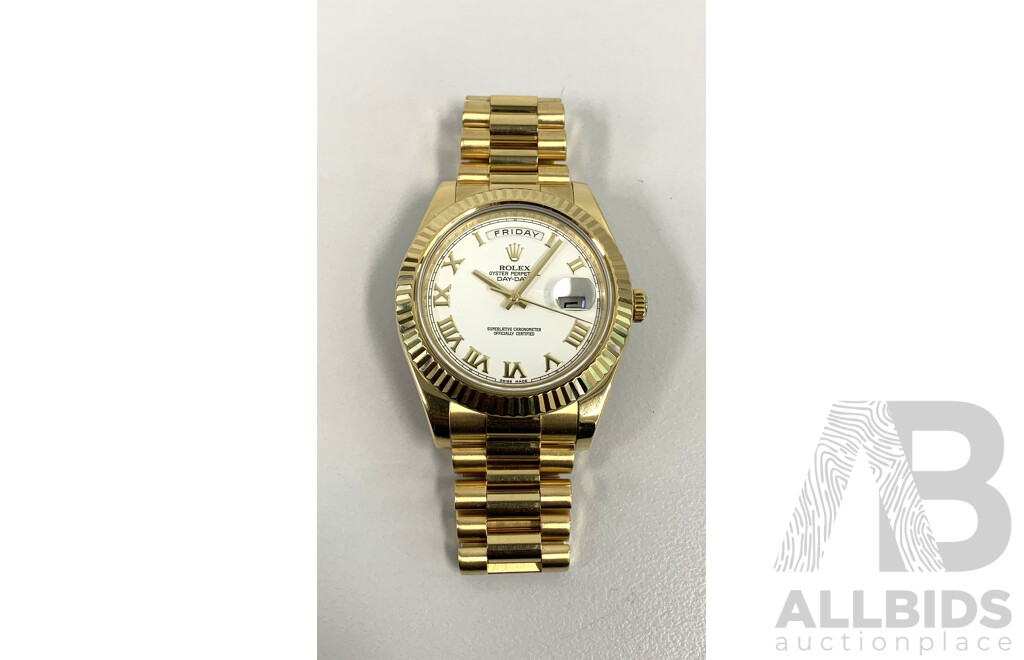 Rolex Model - Day-Date II - PRESIDENTIAL 18K Solid Yellow Gold