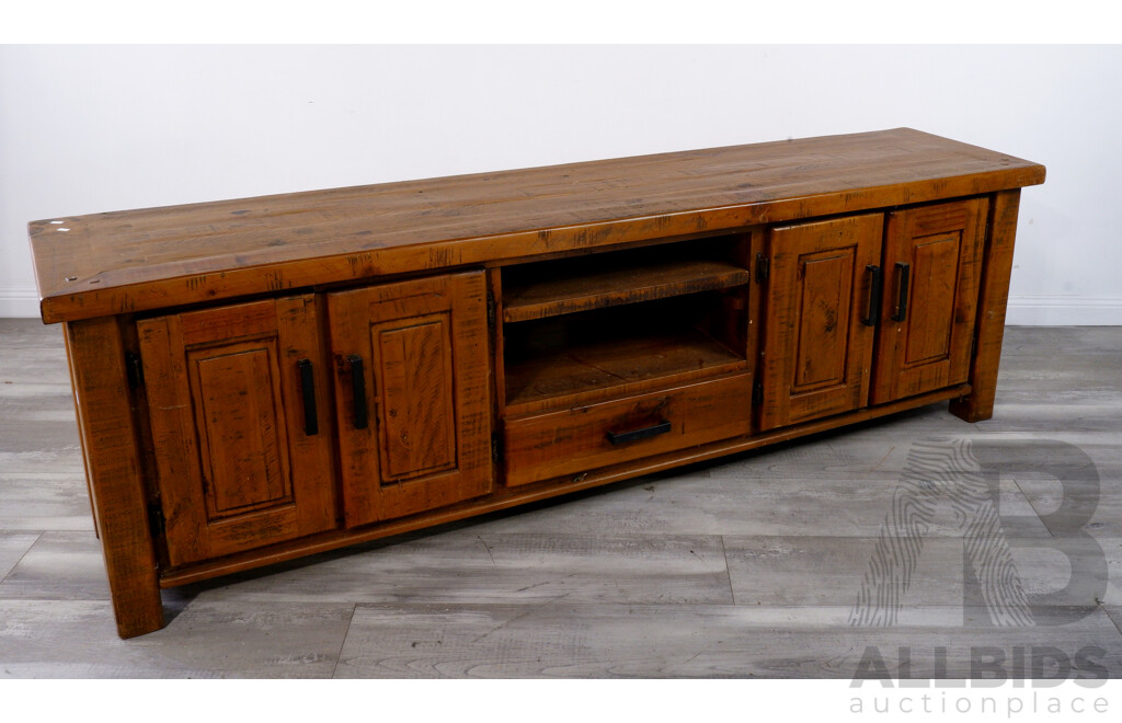 Country-Chic Timber Entertainment Unit