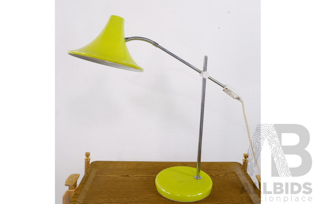 Retro Lime Green Table Lamp by Jet Age