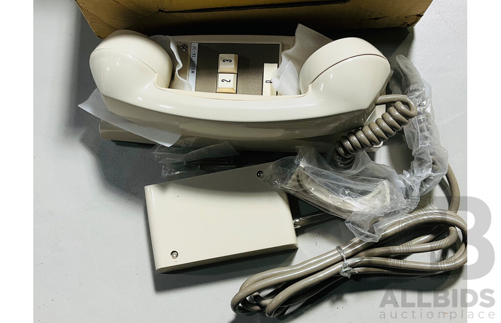 Quantity of Three Aiphone Telephone Type Intercoms Model TA-3F  by Communica Japan - in Original Boxes