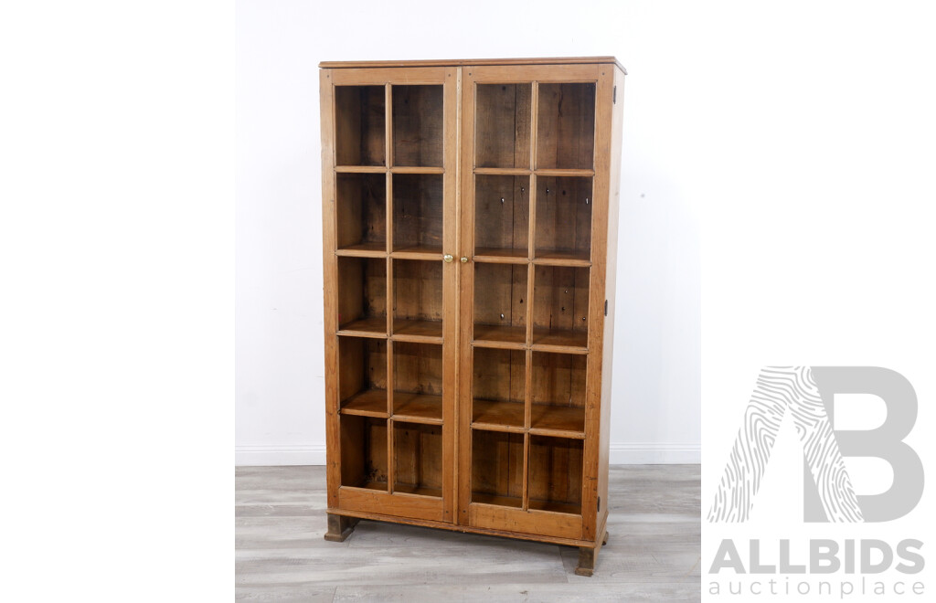 Vintage Timber Open Bookcase