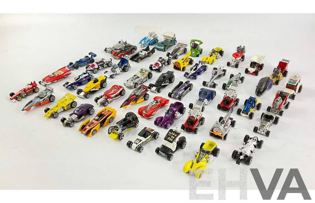 Collection of Hot Wheels Custom Vehicles Including 1/4 Mile Coupe, Phantasique, Double Vision and More