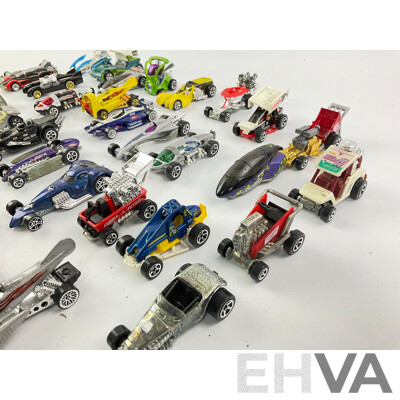 Collection of Hot Wheels Custom Vehicles Including 1/4 Mile Coupe, Phantasique, Double Vision and More