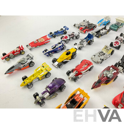 Collection of Hot Wheels Custom Vehicles Including 1/4 Mile Coupe, Phantasique, Double Vision and More
