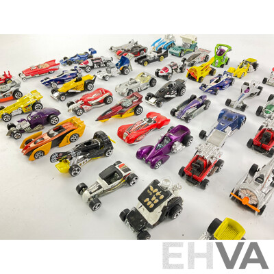 Collection of Hot Wheels Custom Vehicles Including 1/4 Mile Coupe, Phantasique, Double Vision and More