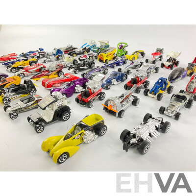 Collection of Hot Wheels Custom Vehicles Including 1/4 Mile Coupe, Phantasique, Double Vision and More