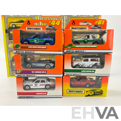 Matchbox Premiere Collection Celebrating the 1997 Corvette with Six Boxed Matchbox Including Jaguar XK-8, XJ6, Land Rovers and Rolls Royce