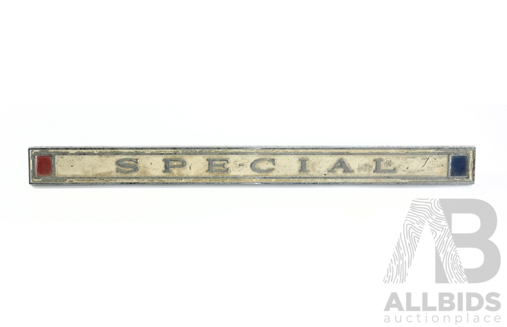 Vintage Holden HR Special Badge