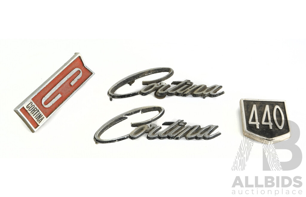 Vintage Ford Cortina Mark 1 and 2 Badges