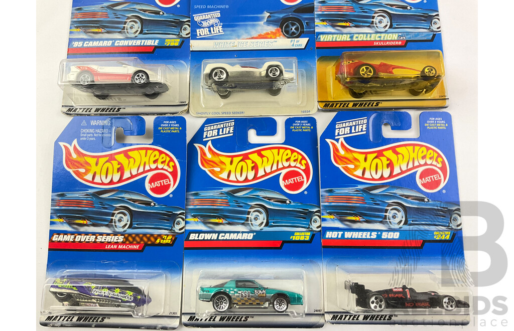 Collection of Boxed Hot Wheels Including Dragsters and Indy 500