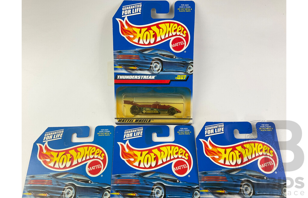 Collection of Boxed Hot Wheels Including Dragsters and Indy 500