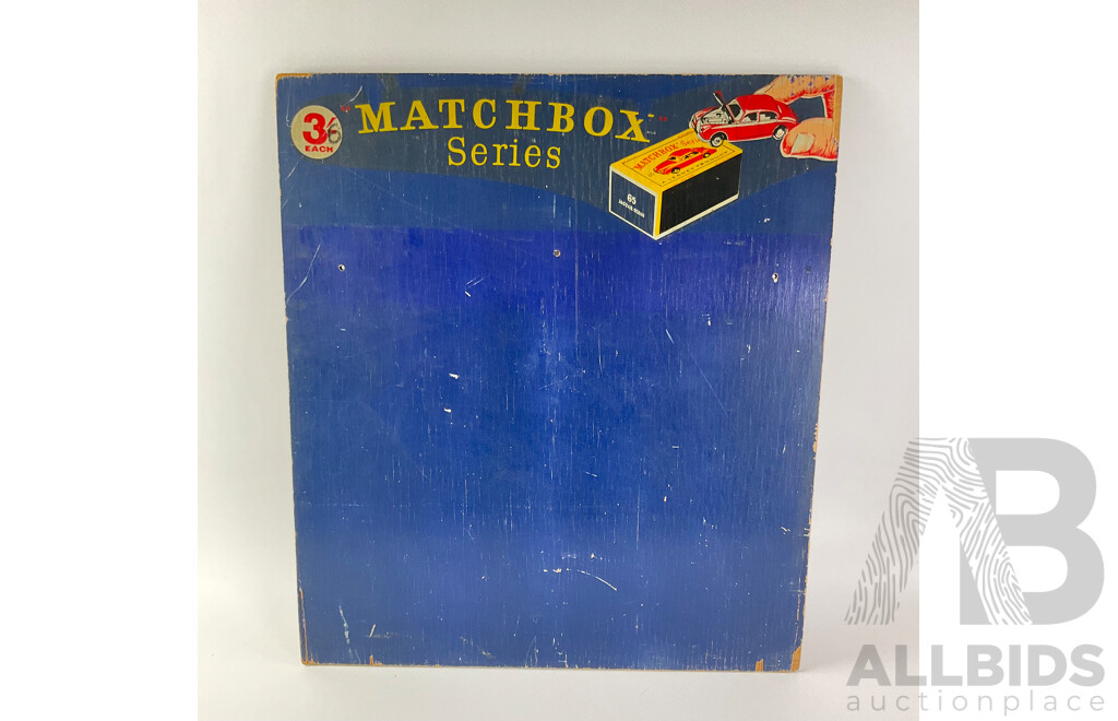 1950's Timber Matchbox Series Advertising Board