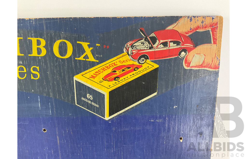 1950's Timber Matchbox Series Advertising Board