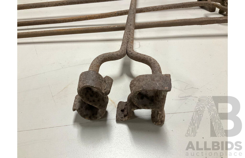 Four Iron Cattle Branding Rods 'RS'